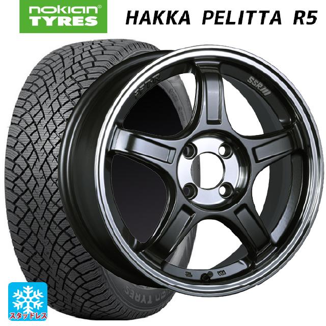 2022年製 205/55R17 95R XL ノキアン ハッカペリッタR5(数量限定) タナベ SSR GT X03 マシンドグラファイトガンメタ＋スモーククリア 17-7J 国産車用 スタッドレスタイヤホイール4本セット 101,167円