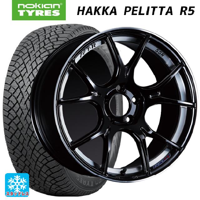 245/50R18 104R XL ノキアン ハッカペリッタR5 タナベ SSR GT X02 グロスブラック 18-8.5J 国産車用 スタッドレスタイヤホイール4本セット