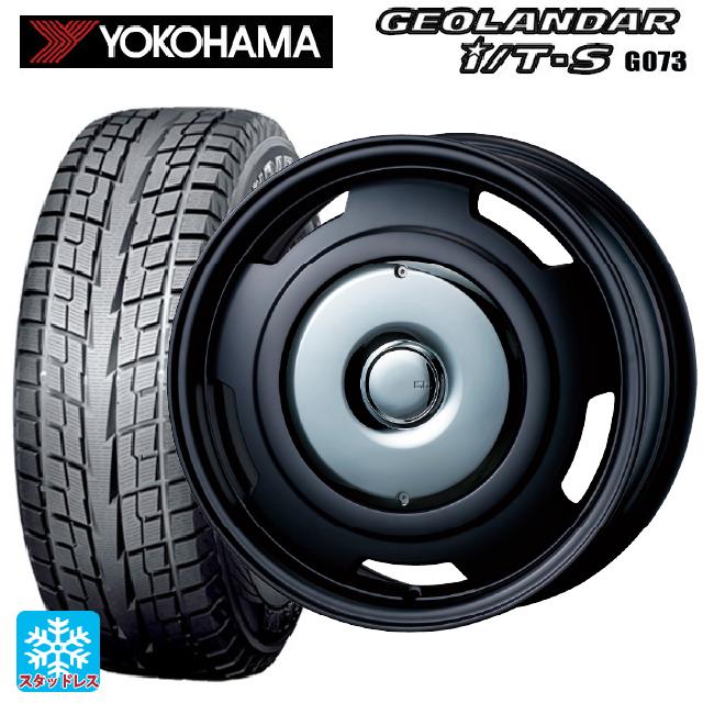 プジョー リフター(K9系)用 215/65R16 98Q ヨコハマ ジオランダー ITS G073 正規品 ティーエーエス コレクティブライン ビター マットブラック/クローム 新品スタッドレスタイヤホイール 4本セット｜タイヤホイール専門店コニシタイヤ