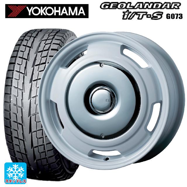 シトロエン ベルランゴ()用 2025年製 215/65R16 98Q ヨコハマ ジオランダー ITS G073 正規品 ティーエーエス コレクティブライン ラテ ホワイト/クローム 新品スタッドレスタイヤホイール 4本セット