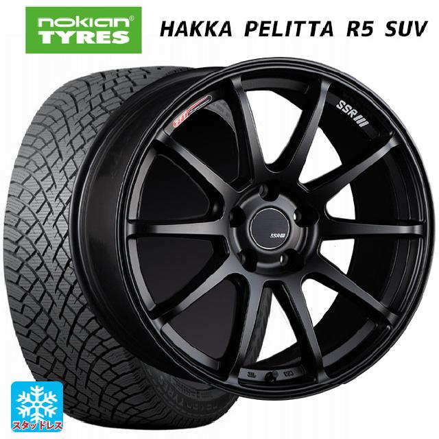 トヨタ bZ4X(11/15系)用 235/60R18 107R XL ノキアン ハッカペリッタR5 SUV # タナベ SSR GT V02 フラットブラック 新品スタッドレスタイヤホイール 4本セット