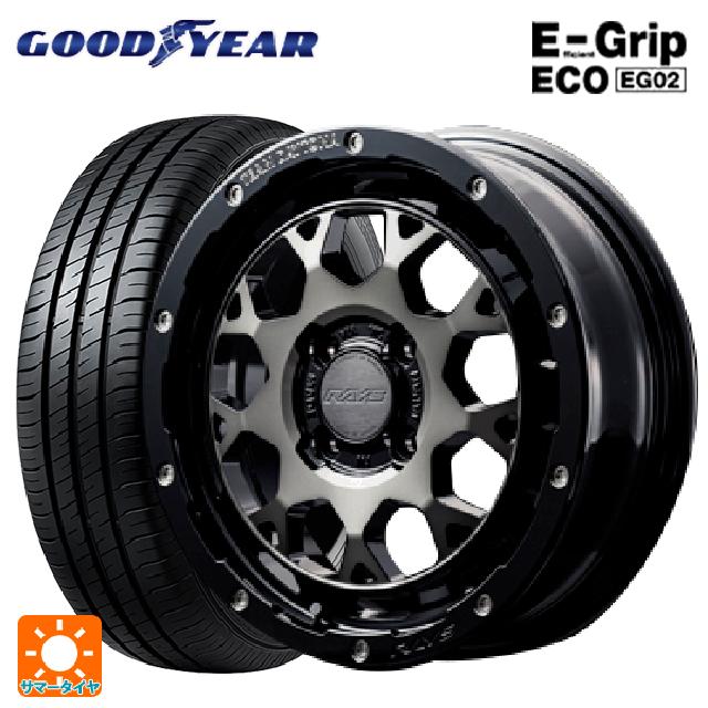 スズキ スペーシアベース(MK33)用 165/55R15 75V グッドイヤー エフィシェントグリップ エコ EG02 レイズ チームデイトナ M9+ BEL 新品サマータイヤホイール 4本セット