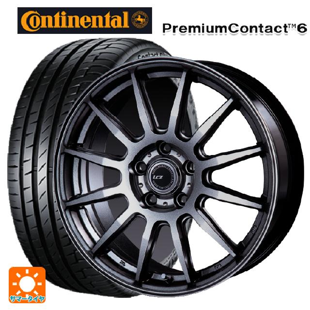 185/65R15 88H コンチネンタル プレミアムコンタクト 6 正規品 # インターミラノ インターミラノ LCZ-012 Metallic Deep Gray 15-6J 国産車用 サマータイヤホイール4本セット