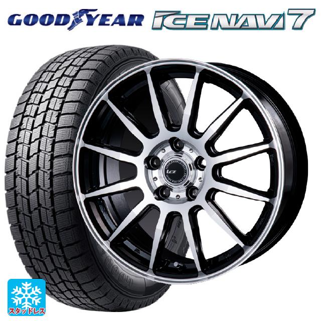 在庫有 2025年製 205/65R15 94Q グッドイヤー アイスナビ7(数量限定) # インターミラノ インターミラノ LCZ-012 ブラックポリッシュ 15-6J 国産車用 スタッドレスタイヤホイール4本セット