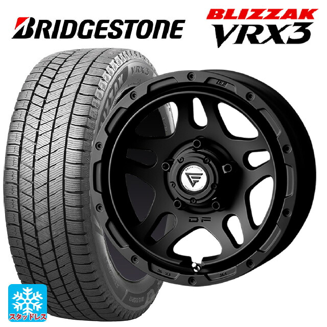 スズキ ジムニーノマド(JC74W)用 215/70R16 100Q ブリヂストン ブリザック VRX3 正規品 エクシズルライン デルタフォース オーバーランダー マットブラック 新品スタッドレスタイヤホイール 5本セット