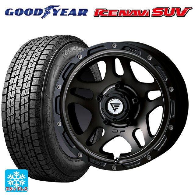 2024年製 235/70R16 106Q グッドイヤー アイスナビ SUV エクシズルライン デルタフォース オーバーランダー マットスモークポリッシュ 16-6J 国産車用 スタッドレスタイヤホイール4本セット