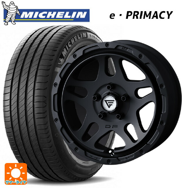 215/60R17 100V XL ミシュラン 正規品 Eプライマシー エクシズルライン デルタフォース オーバーランダー マットブラック 17-7J 国産車用 サマータイヤホイール4本セット