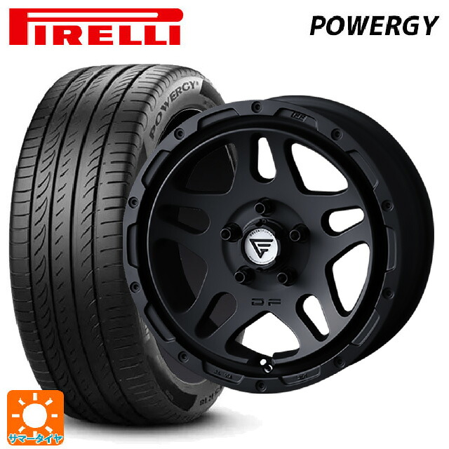 225/65R17 102H ピレリ パワジー 正規品 エクシズルライン デルタフォース オーバーランダー マットブラック 17-7J 国産車用 サマータイヤホイール4本セット