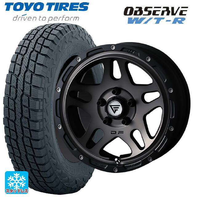245/65R17 111Q XL トーヨー オブザーブ W/T-R エクシズルライン デルタフォース オーバーランダー マットスモークポリッシュ 17-7J 国産車用 スタッドレスタイヤホイール4本セット