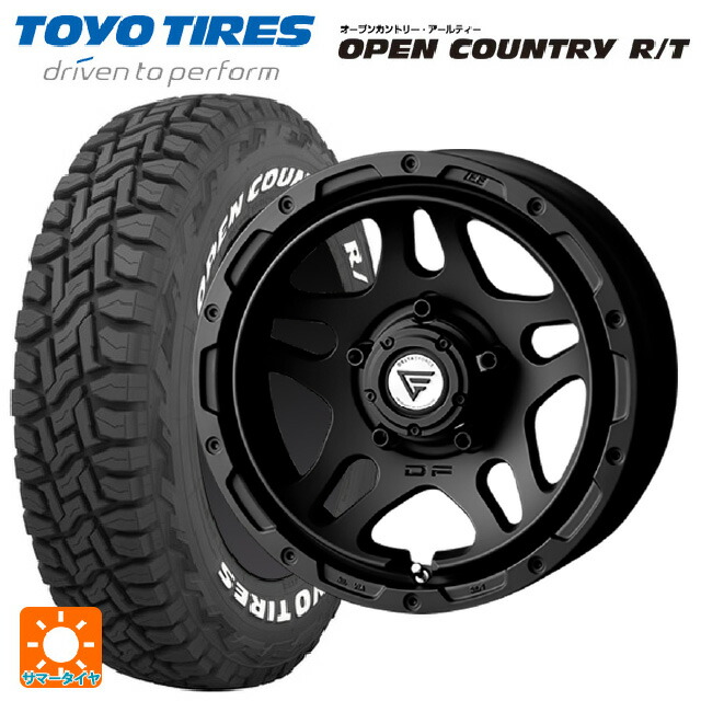 215/65R16 109/107Q トーヨー オープンカントリー RT ホワイトレター エクシズルライン デルタフォース オーバーランダー マットブラック 16-6J 国産車用 サマータイヤホイール4本セット