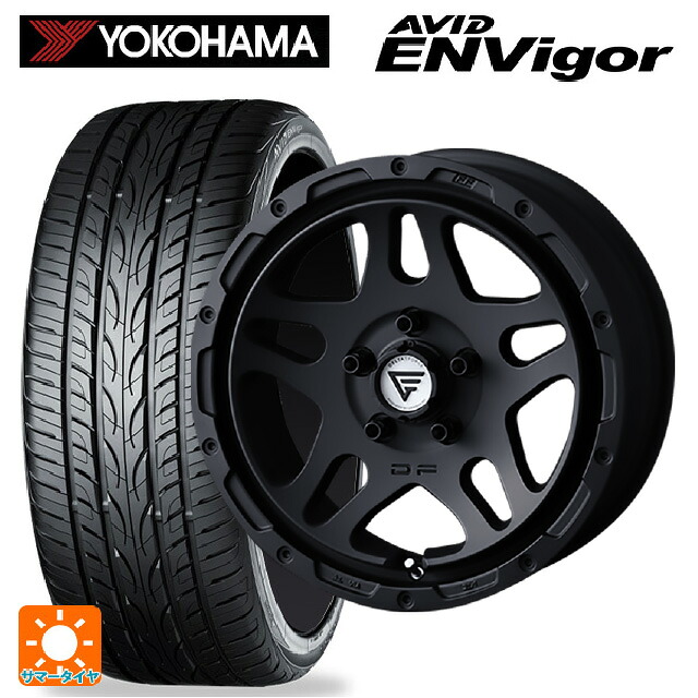 215/45R17 87W ヨコハマ エービット エンビガー S321 エクシズルライン デルタフォース オーバーランダー マットブラック 17-7J 国産車用 サマータイヤホイール4本セット