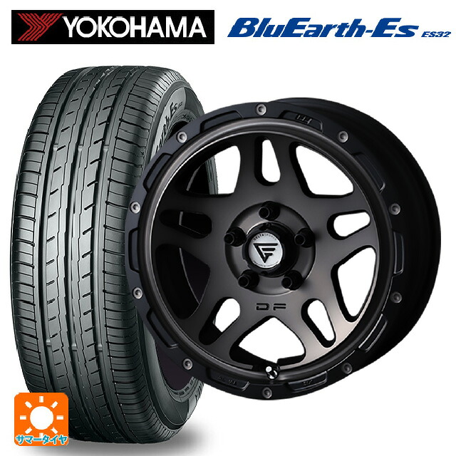 215/60R17 96H ヨコハマ ブルーアースEs ES32 エクシズルライン デルタフォース オーバーランダー マットスモークポリッシュ 17-7J 国産車用 サマータイヤホイール4本セット