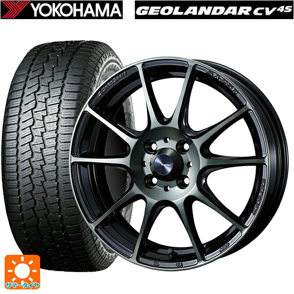 215/70R16 100H ヨコハマ ジオランダー CV G058 正規品 ウェッズ ウェッズスポーツ SA25R WBC 16-6.5J 国産車用 サマータイヤホイール4本セット