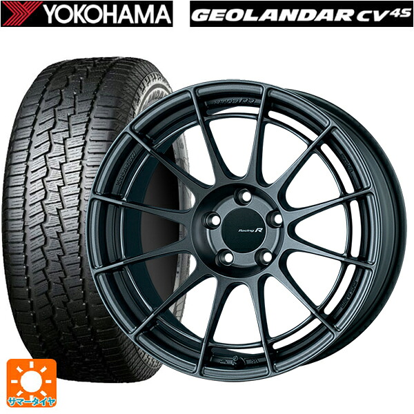 ミツビシ デリカD5(CV1系)用 225/55R18 102V ヨコハマ ジオランダー CV G058 正規品 エンケイ レーシングレボリューション NT03RR マットダークガンメタリック 新品サマータイヤホイール 4本セット｜タイヤホイール専門店コニシタイヤ