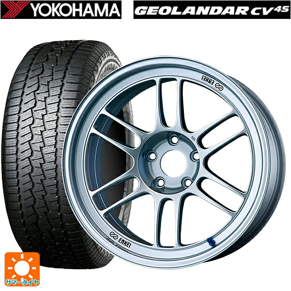 トヨタ RAV4(50系)用 245/65R17 107H ヨコハマ ジオランダー CV G058 正規品 エンケイ レーシング RPF1 シルバー 新品サマータイヤホイール 4本セット