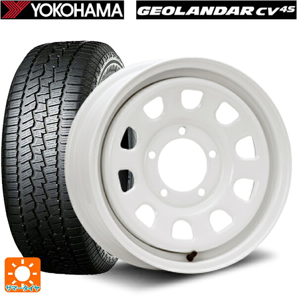 215/65R16 98H ヨコハマ ジオランダー CV G058 正規品 エムエルジェイ デイトナ SS ALL WHITE 16-5.5J 国産車用 サマータイヤホイール4本セット