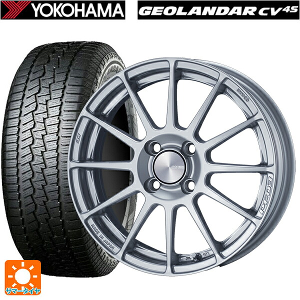 215/70R16 100H ヨコハマ ジオランダー CV G058 正規品 エンケイ パフォーマンスライン PF03 スパークルシルバー 16-6.5J 国産車用 サマータイヤホイール4本セット|タイヤホイール専門店コニシタイヤ