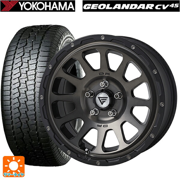 225/65R17 102H ヨコハマ ジオランダー CV G058 正規品 エクシズルライン デルタフォース オーバル マットスモークポリッシュ 17-7J 国産車用 サマータイヤホイール4本セット｜タイヤホイール専門店コニシタイヤ