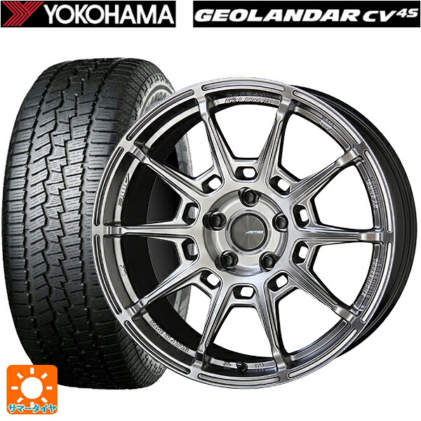 ミツビシ アウトランダーPHEV(5LA GNOW)用 235/60R18 107V XL ヨコハマ ジオランダー CV G058 正規品 共豊 ガレルナ レフィーノ made by エンケイ # HS 新品サマータイヤホイール 4本セット|タイヤホイール専門店コニシタイヤ
