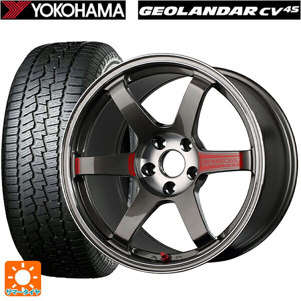 225/65R17 102H ヨコハマ ジオランダー CV G058 正規品 レイズ ボルクレーシング TE37 サーガ SL PG 17-7J 国産車用 サマータイヤホイール4本セット