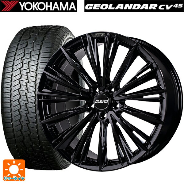 ミツビシ デリカD:5(3DA系)用 225/60R18 100H ヨコハマ ジオランダー CV G058 正規品 レイズ ベルサス クラフトコレクション ヴォウジェ リミテッド GX 新品サマータイヤホイール 4本セット