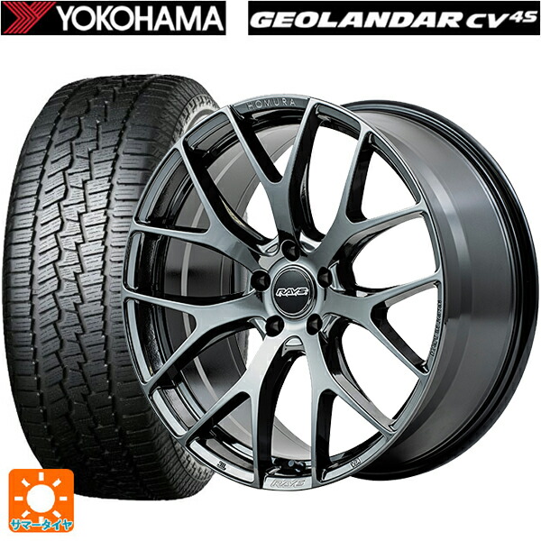 スバル フォレスター(SL系)用 235/50R19 103V XL ヨコハマ ジオランダー CV G058 正規品 レイズ ホムラ 2X7FT YNJ 新品サマータイヤホイール 4本セット