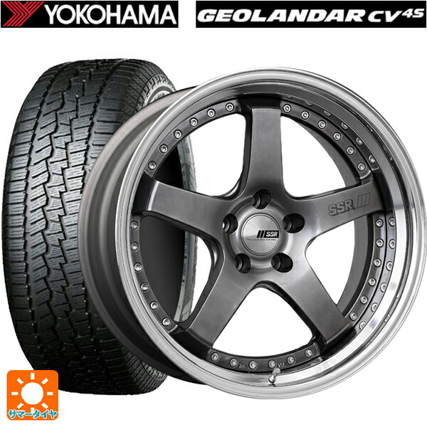 225/65R18 103H ヨコハマ ジオランダー CV G058 正規品 タナベ SSR プロフェッサー SP4 チタンシルバー 18-8J 国産車用 サマータイヤホイール4本セット｜タイヤホイール専門店コニシタイヤ