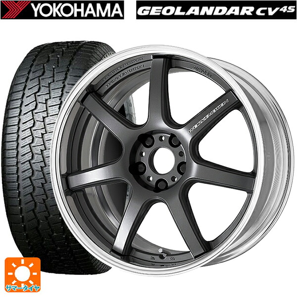 235/55R19 105V ヨコハマ ジオランダー CV G058 正規品 ワーク エモーション T7R 2P MGM 19-8J 国産車用 サマータイヤホイール4本セット