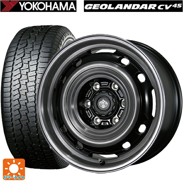 ミツビシ デリカミニ(4WD車)(B3系)用 165/60R15 77H ヨコハマ ジオランダー CV G058 正規品 トピー ランドフット XFG GB/P 新品サマータイヤホイール 4本セット