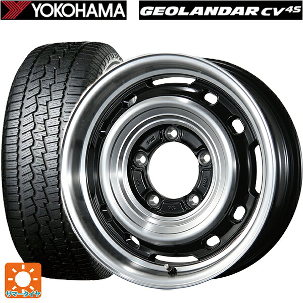 スズキ ジムニー(64系)用 175/80R16 91S ヨコハマ ジオランダー CV G058 正規品 トピー ランドフット XFG GB/P 新品サマータイヤホイール 5本セット