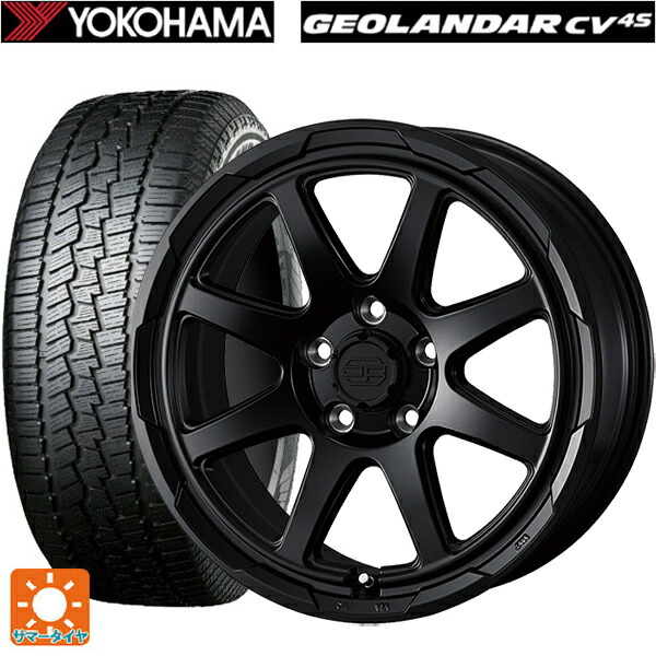 ミツビシ デリカD5(3DA系)用 225/70R16 103H ヨコハマ ジオランダー CV G058 正規品 ウェッズ ウェッズ アドヴェンチャー スタットベルグ # セミマットブラック 新品サマータイヤホイール 4本セット｜タイヤホイール専門店コニシタイヤ