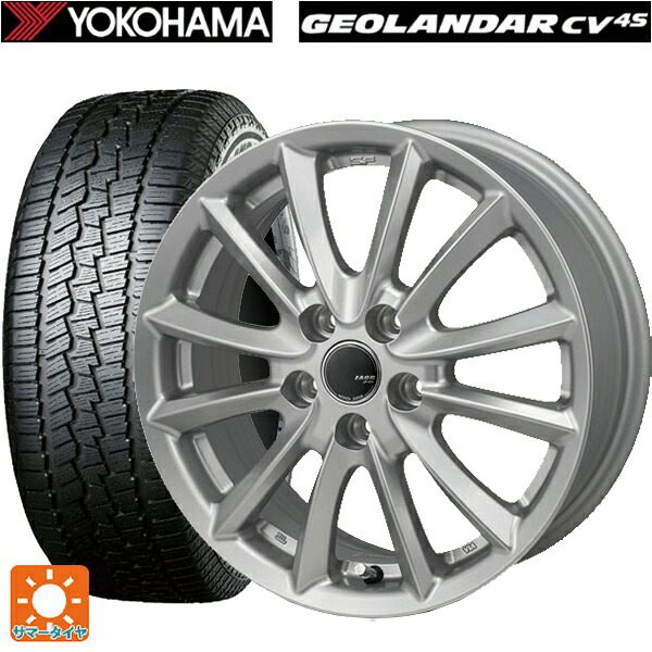 トヨタ ヴェルファイア(40系)用 225/60R18 100H ヨコハマ ジオランダー CV G058 正規品 ジャパン三陽 ザック JP-325 ブライトシルバー 新品サマータイヤホイール 4本セット
