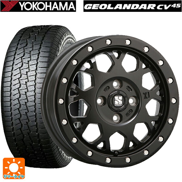 195/65R16 92H ヨコハマ ジオランダー CV G058 正規品 エムエルジェイ エクストリームJ XJ04 Satin Black 16-6.5J 国産車用 サマータイヤホイール4本セット