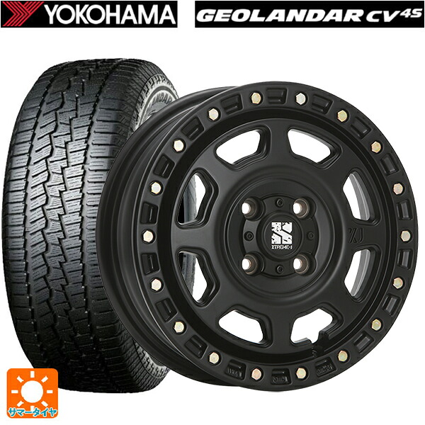 ダイハツ コペン(LA400K)用 165/60R15 77H ヨコハマ ジオランダー CV G058 正規品 エムエルジェイ エクストリームJ XJ07 Satin Black 新品サマータイヤホイール 4本セット