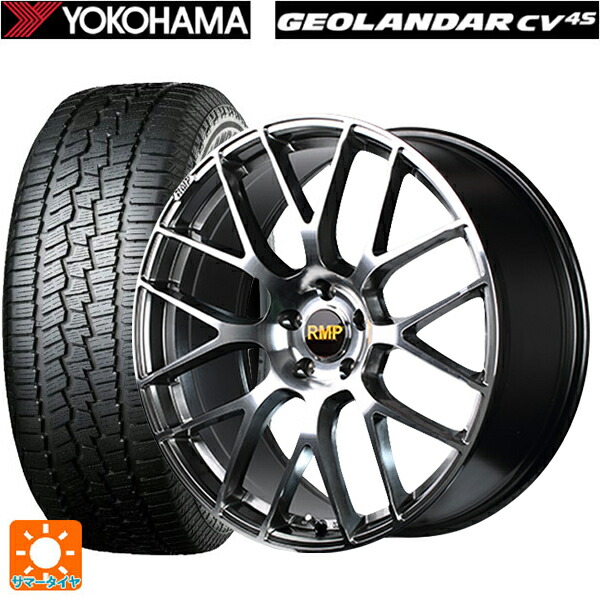 225/60R18 100H ヨコハマ ジオランダー CV G058 正規品 エムアイディー MID エクスクルーシブ 028F ハイパーメタルコートミラーカット 18-7J 国産車用 サマータイヤホイール4本セット