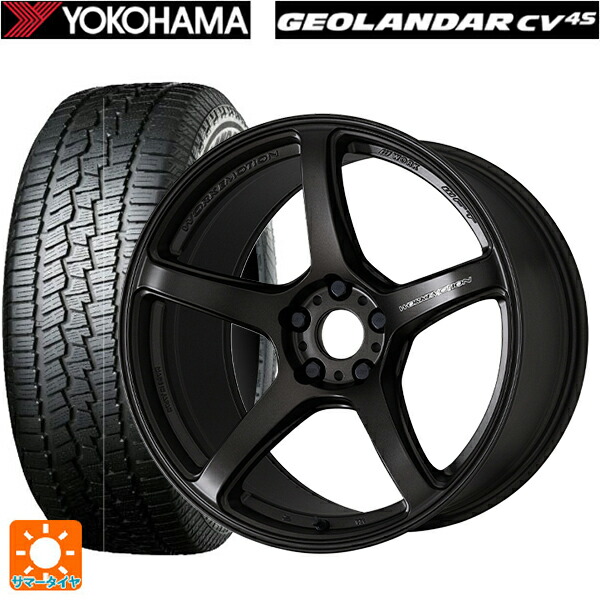 225/60R17 99V ヨコハマ ジオランダー CV G058 正規品 ワーク エモーション T5R MGK 17-7J 国産車用 サマータイヤホイール4本セット|タイヤホイール専門店コニシタイヤ