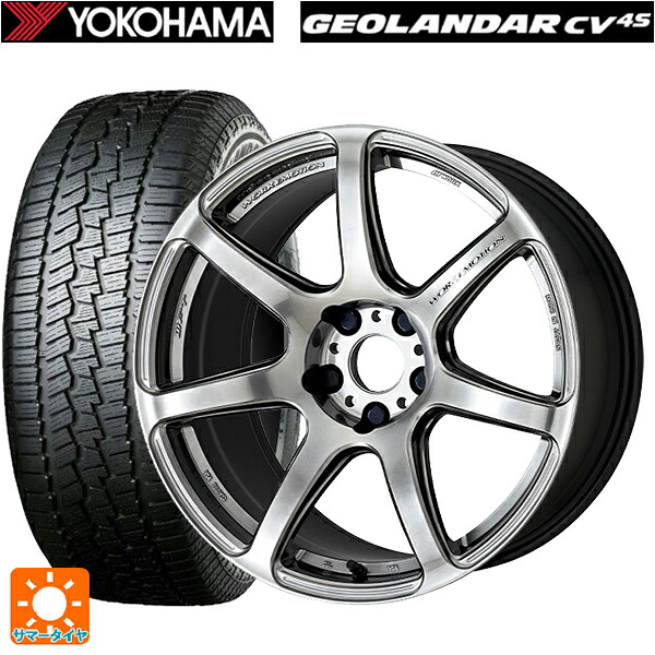 トヨタ bZ4X(11/15系)用 235/60R18 107V XL ヨコハマ ジオランダー CV G058 正規品 ワーク エモーション T7R GTS 新品サマータイヤホイール 4本セット