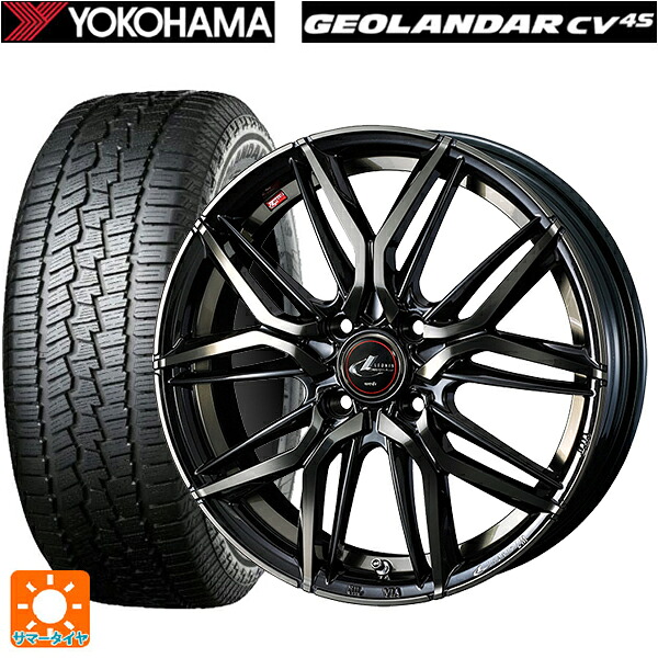 ダイハツ コペン(LA400K)用 165/60R15 77H ヨコハマ ジオランダー CV G058 正規品 ウェッズ レオニス LM PBMC/TI 新品サマータイヤホイール 4本セット