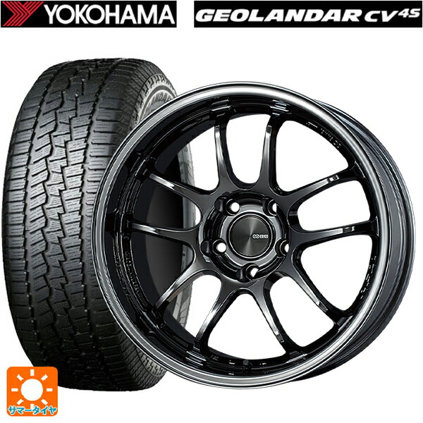 235/60R18 107V XL ヨコハマ ジオランダー CV G058 正規品 エンケイ パフォーマンスライン PF01 EVO SBK 18-9J 国産車用 サマータイヤホイール4本セット 137,700円