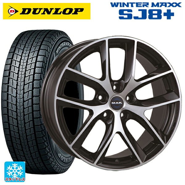 テスラ モデルX()用 275/45R20 100Q XL ダンロップ ウィンターマックス SJ8+ 阿部商会 マック ボルテージFF ブラックミラー 新品スタッドレスタイヤホイール 4本セット｜タイヤホイール専門店コニシタイヤ