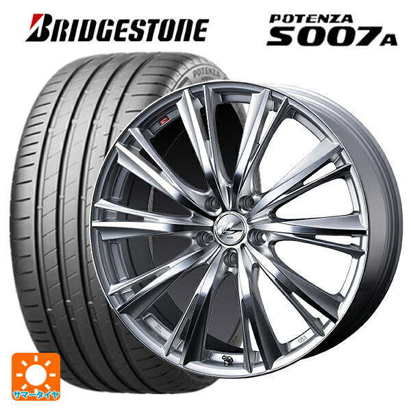 トヨタ GR86(ZN8)用 215/40R18 89Y XL ブリヂストン ポテンザ S007A 正規品 ウェッズ レオニス WX HSMC 新品サマータイヤホイール 4本セット