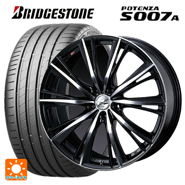 トヨタ GR86(ZN8)用 215/40R18 89Y XL ブリヂストン ポテンザ S007A 正規品 ウェッズ レオニス WX BKMC 新品サマータイヤホイール 4本セット