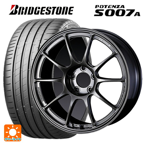 トヨタ GRヤリス(PA系)用 235/40R18 95Y XL ブリヂストン ポテンザ S007A 正規品 ウェッズ ウェッズスポーツ TC105X フォージド EJ-TITAN 新品サマータイヤホイール 4本セット|タイヤホイール専門店コニシタイヤ
