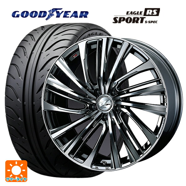 トヨタ GRヤリス(PA系)用 265/35R18 93W グッドイヤー イーグル RS スポーツ S-スペック ウェッズ レオニス FS BMCMC 新品サマータイヤホイール 4本セット