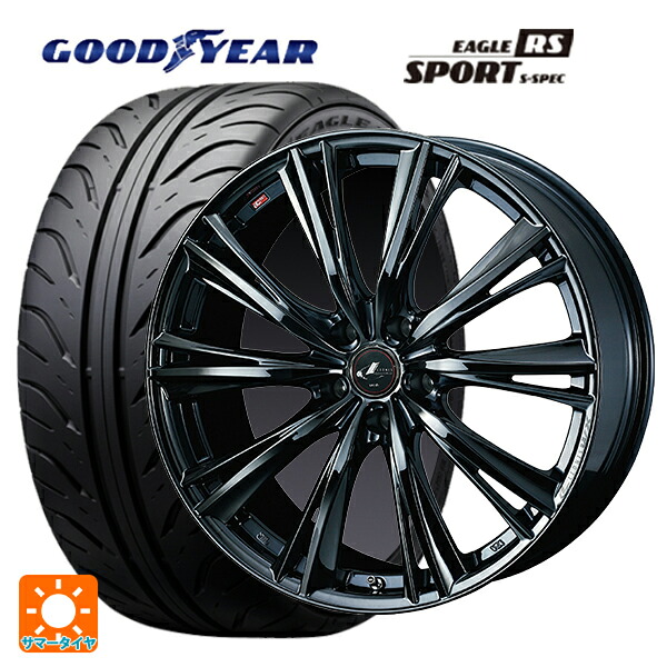 ホンダ ステップワゴン(RP6~8)用 225/40R18 88W グッドイヤー イーグル RS スポーツ S-スペック ウェッズ レオニス WX BMC1 新品サマータイヤホイール 4本セット