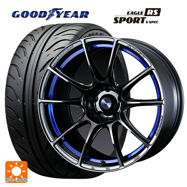 235/45R17 93W グッドイヤー イーグル RS スポーツ S-スペック ウェッズ ウェッズスポーツ SA25R BLC2 17-7.5J 国産車用 サマータイヤホイール4本セット