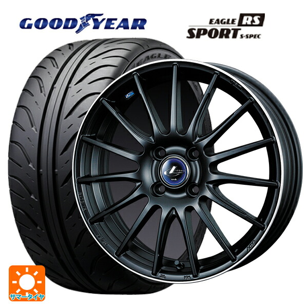 トヨタ ヤリス(10系)用 195/55R15 84V グッドイヤー イーグル RS スポーツ S-スペック ウェッズ レオニス ナヴィア05 MBP 新品サマータイヤホイール 4本セット