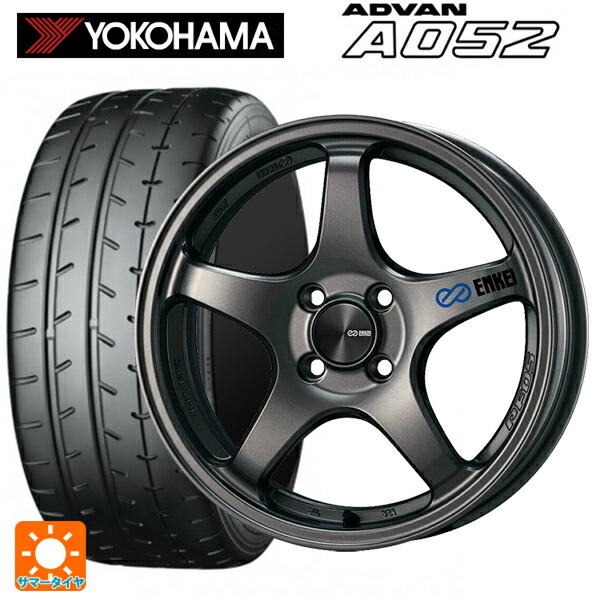 205/45R17 88W XL ヨコハマ アドバン A052 正規品 エンケイ パフォーマンスライン PF05 DS 17-7J 国産車用 サマータイヤホイール4本セット