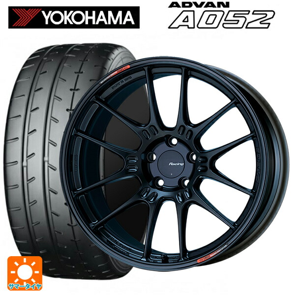 235/45R18 98Y XL ヨコハマ アドバン A052 正規品 エンケイ レーシング GTC02 マットブラック 18-8J 国産車用 サマータイヤホイール4本セット