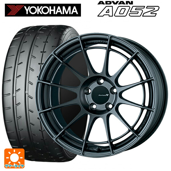 スバル レヴォーグ(VN系)用 245/40R18 97Y XL ヨコハマ アドバン A052 正規品 エンケイ レーシングレボリューション NT03RR マットダークガンメタリック 新品サマータイヤホイール 4本セット